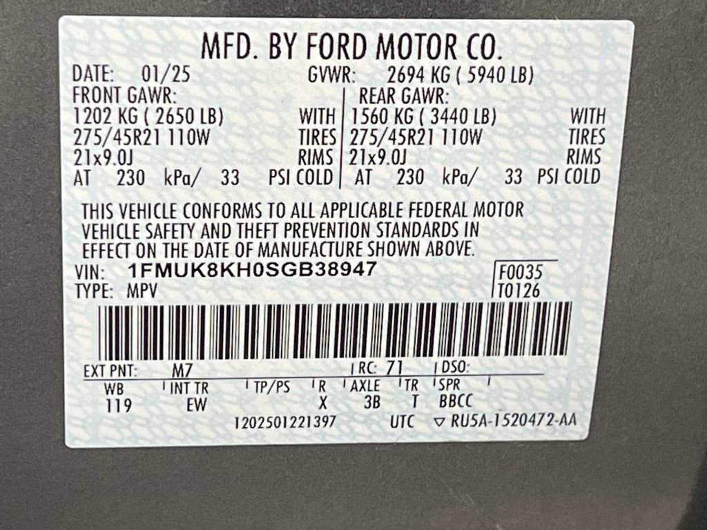 Used 2025 Ford Explorer ST-Line w/ ST-Line Street Pack image 69