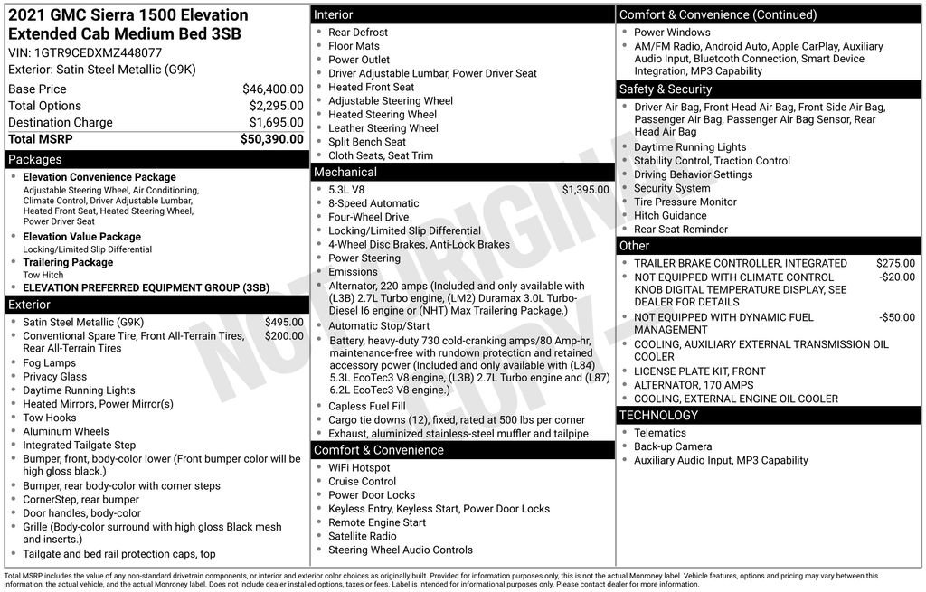 Certified 2021 GMC Sierra 1500 Elevation AWD/4WD image 11