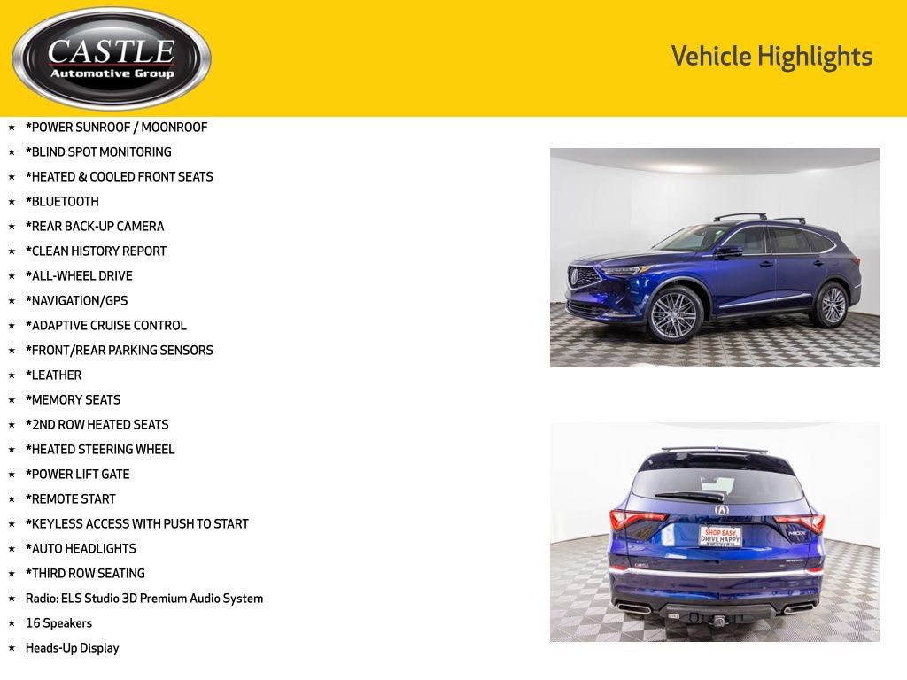 Used 2023 Acura MDX SH-AWD w/ Advance Package image 3