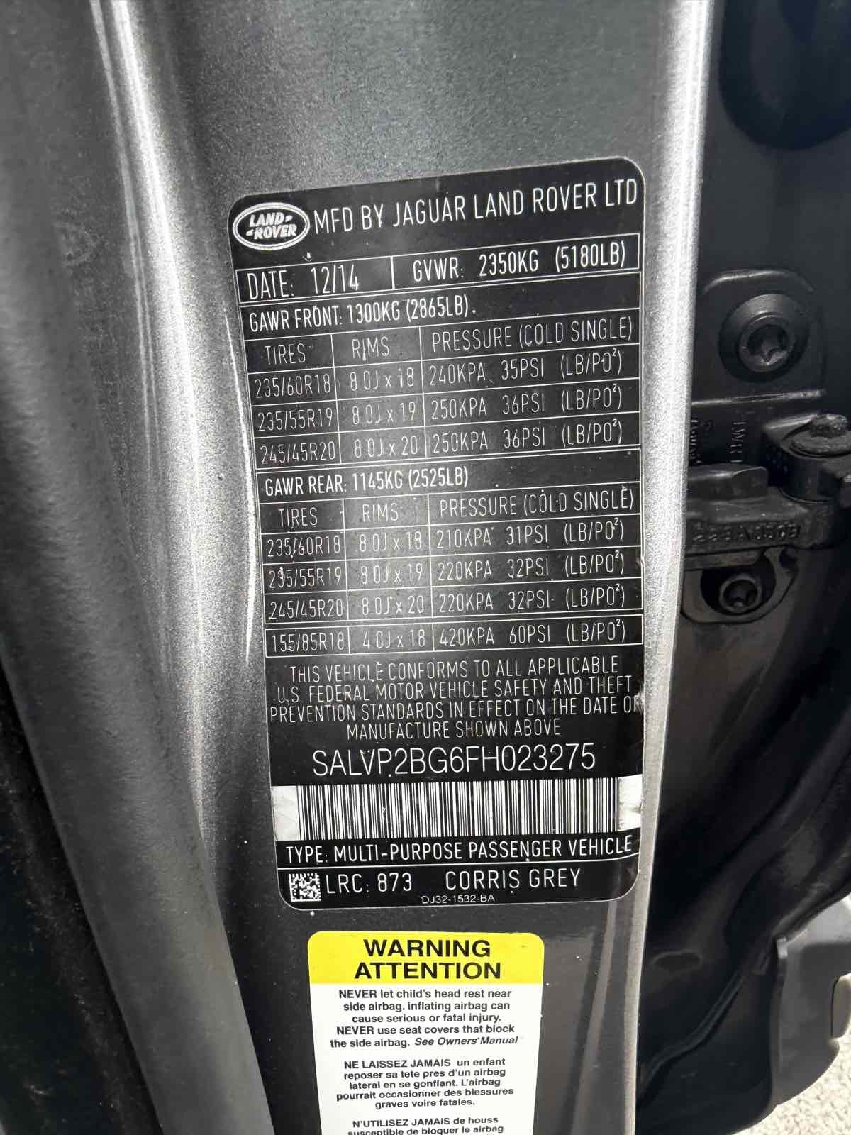 Used 2015 Land Rover Range Rover Evoque Pure Plus AWD/4WD image 23