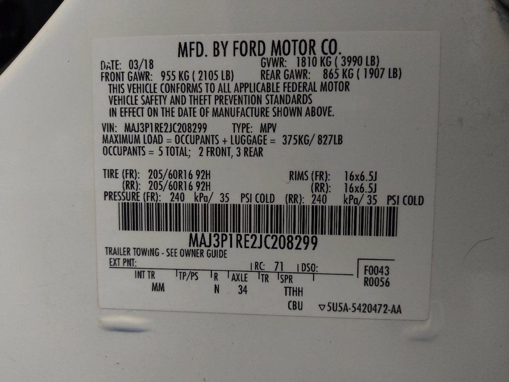 Used 2018 Ford EcoSport S FWD image 33