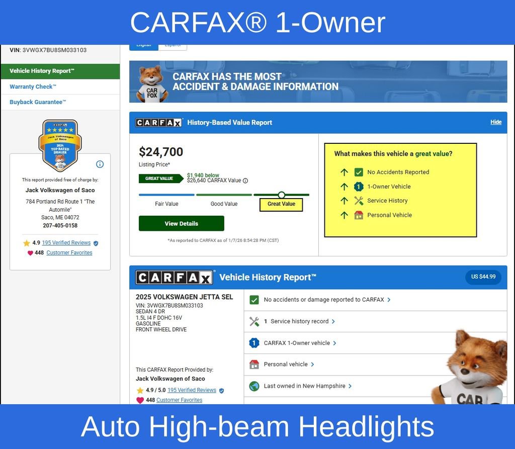 Used 2025 Volkswagen Jetta SEL image 9