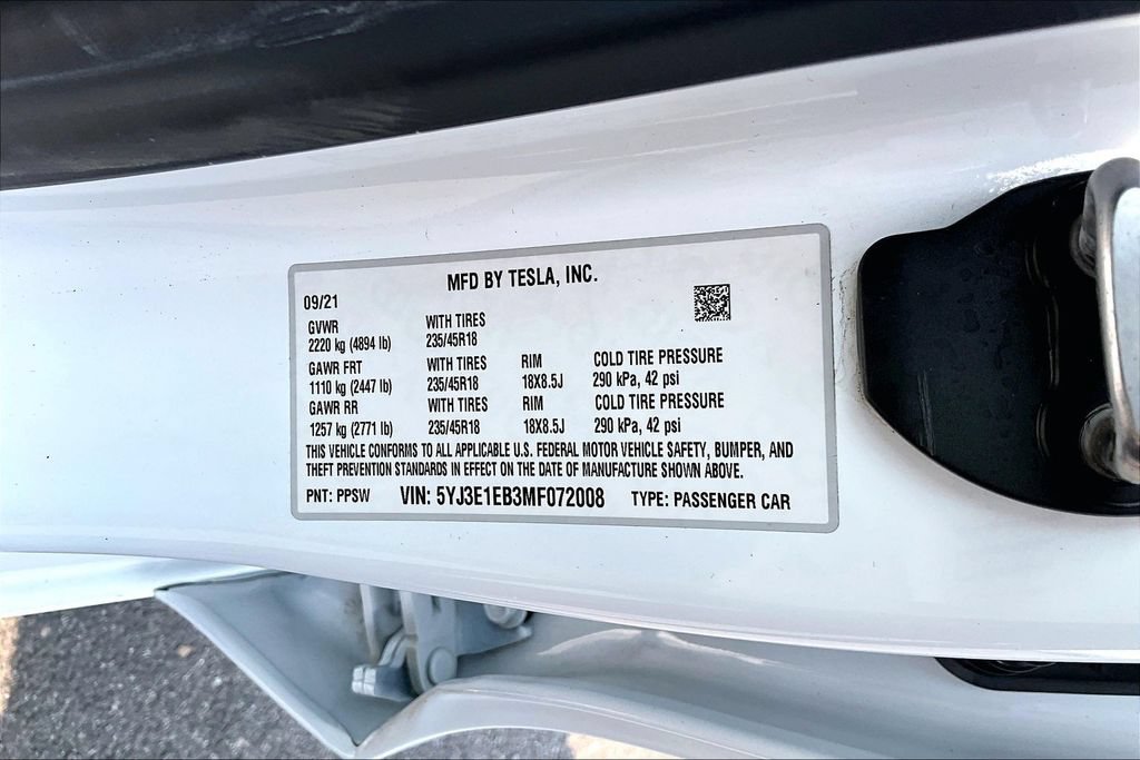 Used 2021 Tesla Model 3 Long Range AWD/4WD image 32