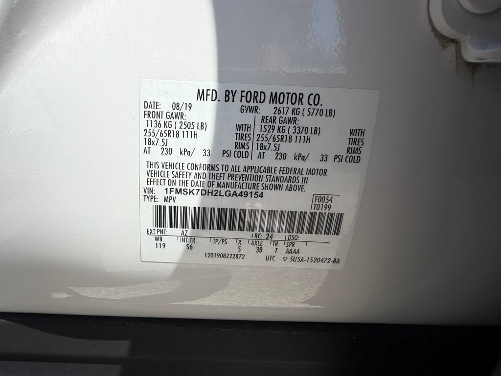 Used 2020 Ford Explorer XLT w/ Equipment Group 202A RWD image 31