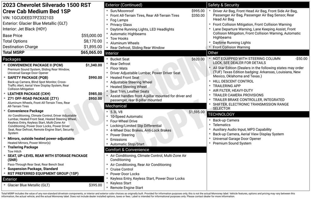 Used 2023 Chevrolet Silverado 1500 RST w/ Convenience Package II AWD/4WD image 3
