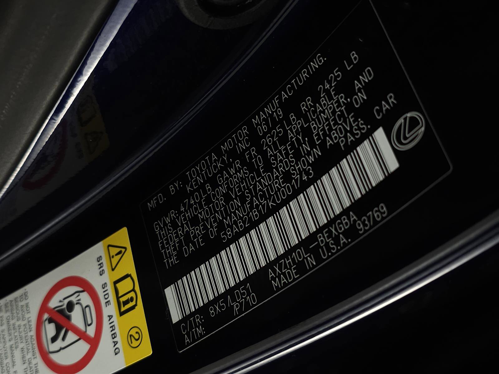 Used 2019 Lexus ES 300h w/ Premium Package FWD image 31