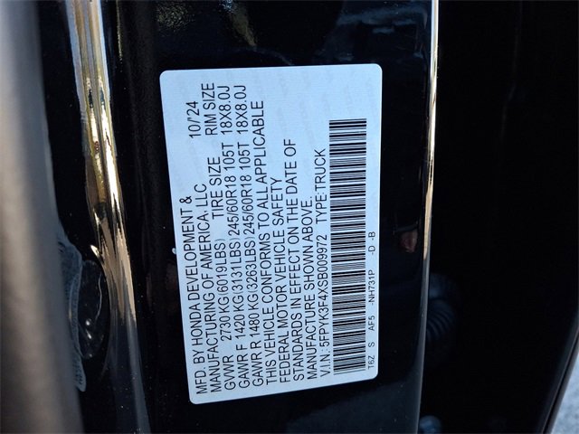 New 2025 Honda Ridgeline RTL+ image 10