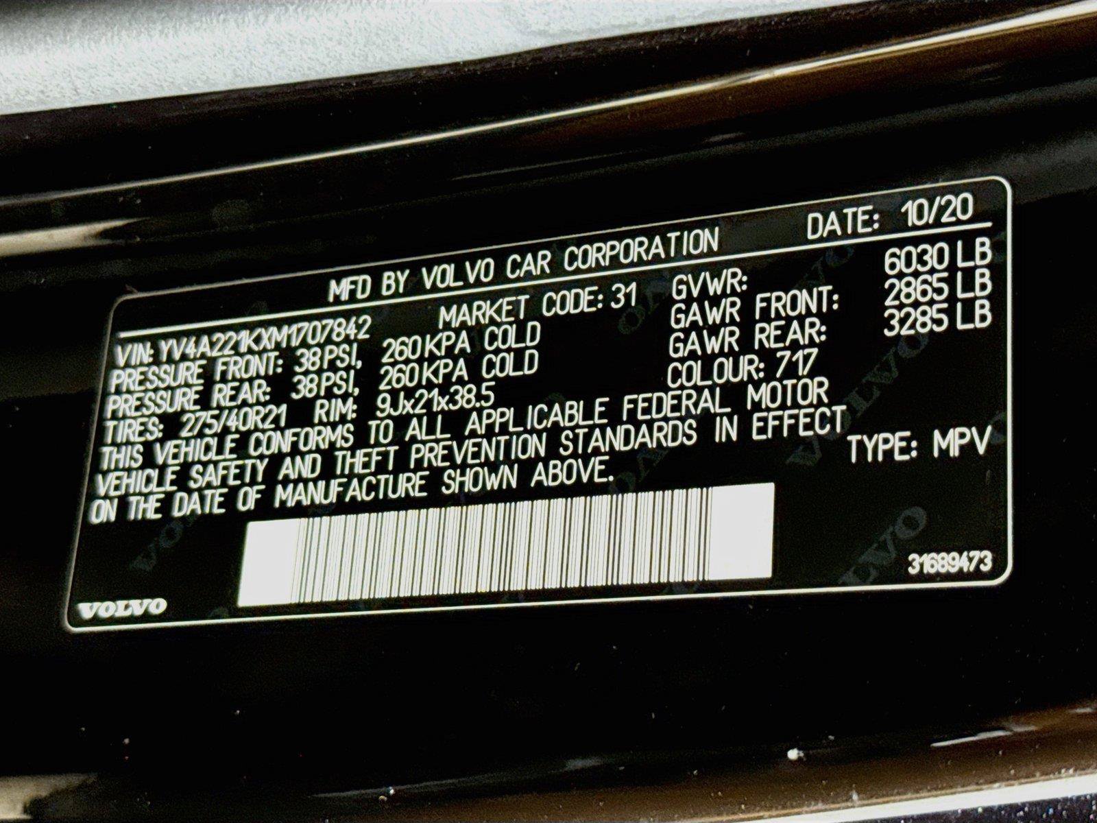 Used 2021 Volvo XC90 T6 Momentum w/ Climate Package AWD/4WD image 35