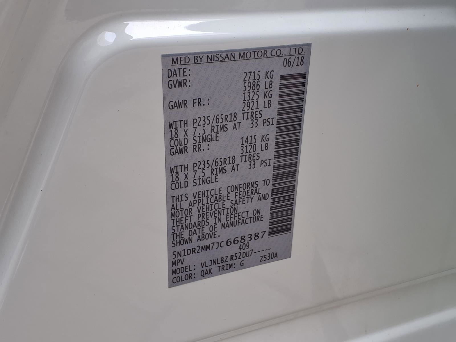 Certified 2018 Nissan Pathfinder S image 28