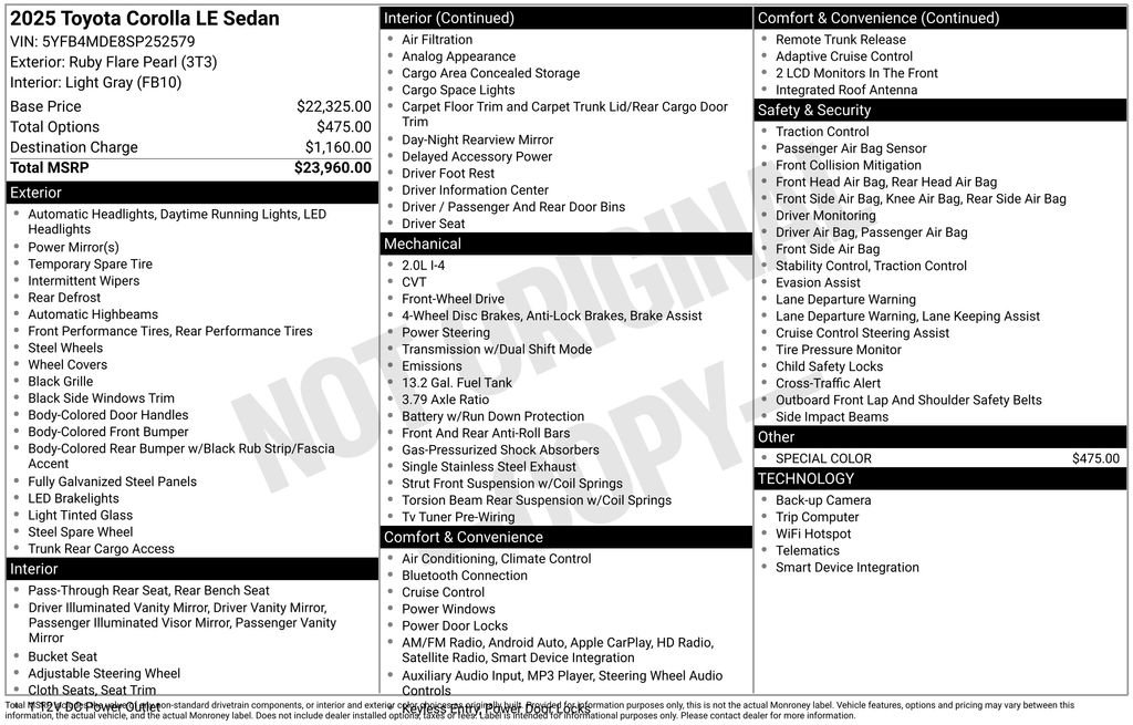 Used 2025 Toyota Corolla LE image 17