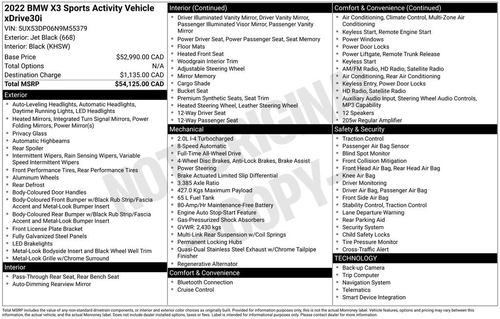 Used 2022 BMW X3 xDrive30i image 45