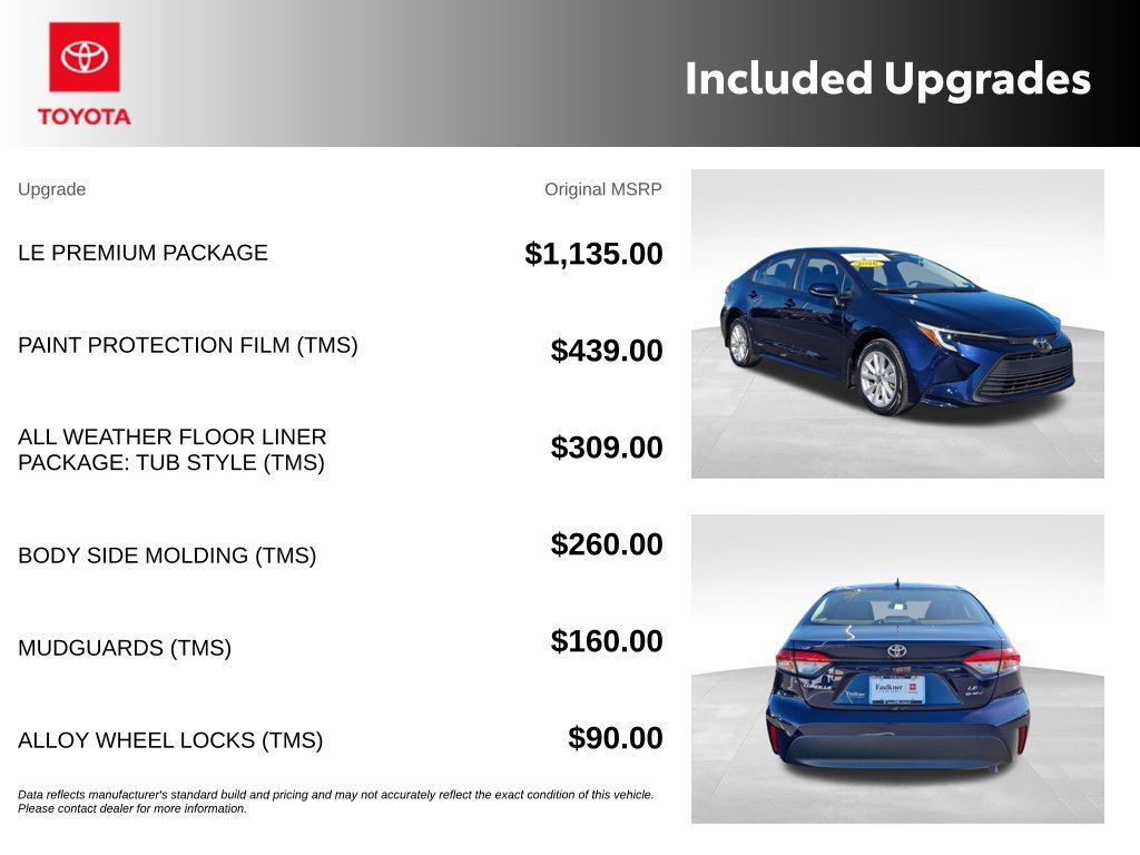 Used 2026 Toyota Corolla LE w/ LE Premium Package AWD/4WD image 12