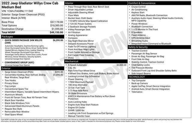 Used 2022 Jeep Gladiator Willys image 4