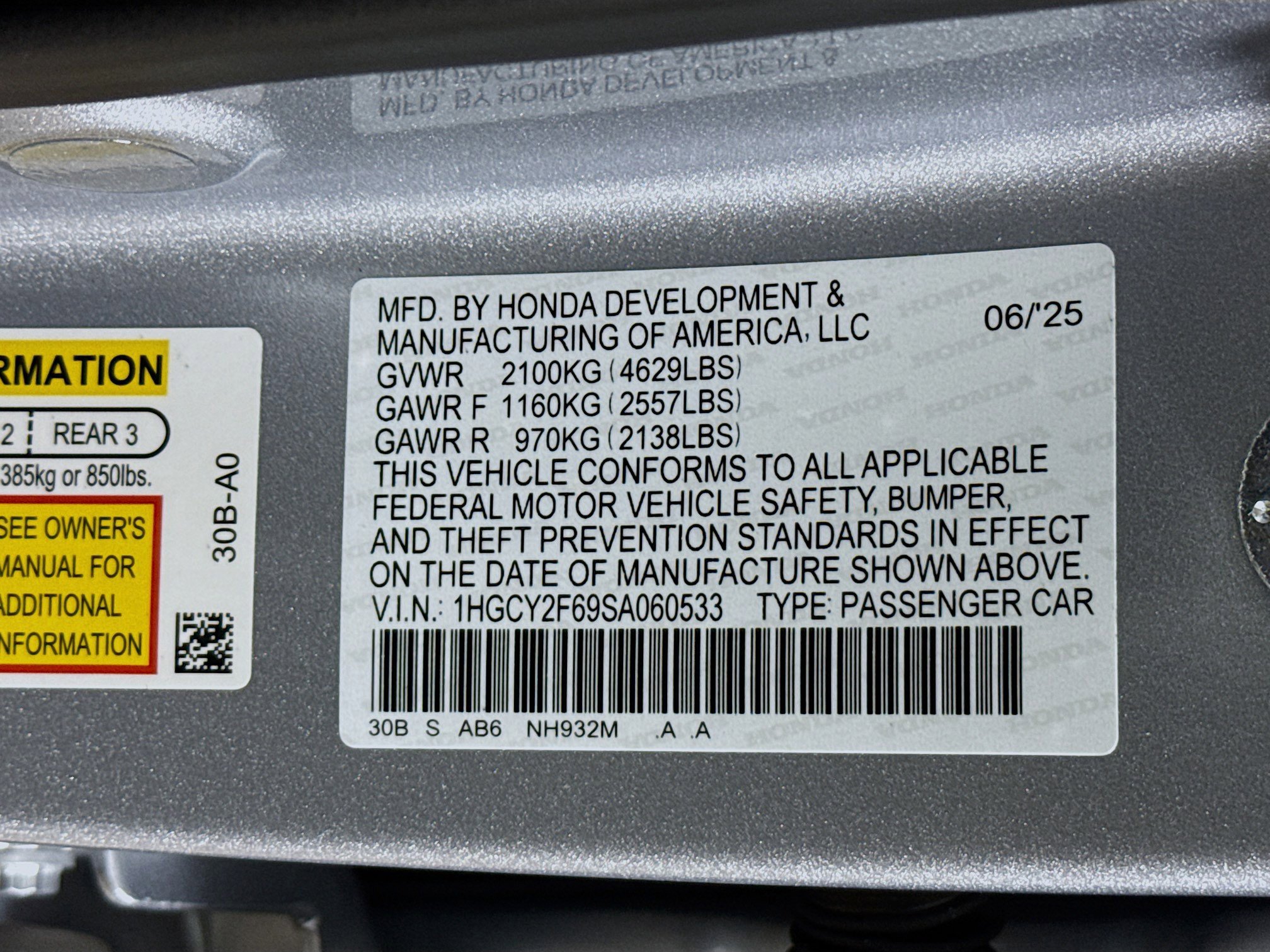 New 2025 Honda Accord EX-L image 37