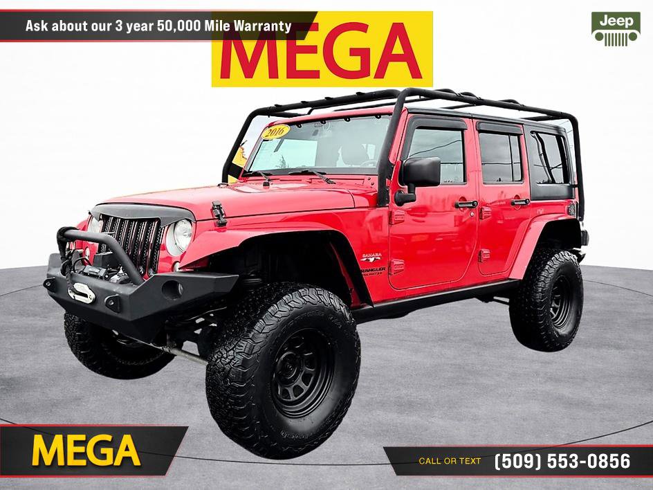 Used 2016 Jeep Wrangler Unlimited Sahara w/ Connectivity Group AWD/4WD image 1