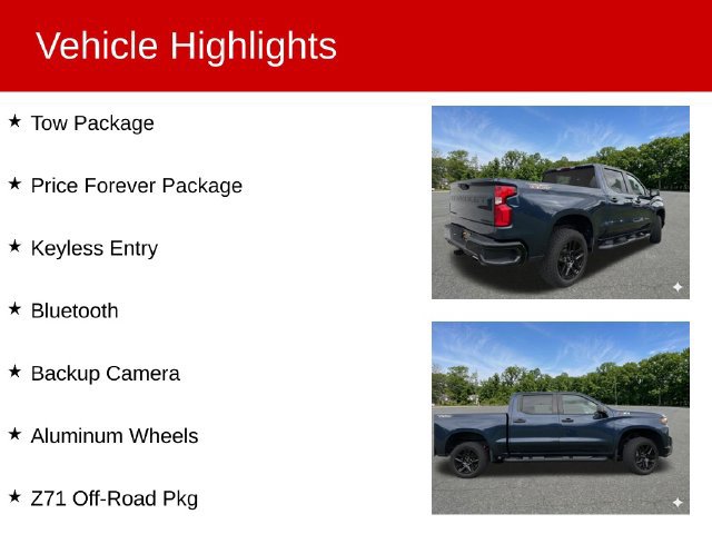 Used 2021 Chevrolet Silverado 1500 Custom Trail Boss w/ Safety Confidence Package AWD/4WD image 2
