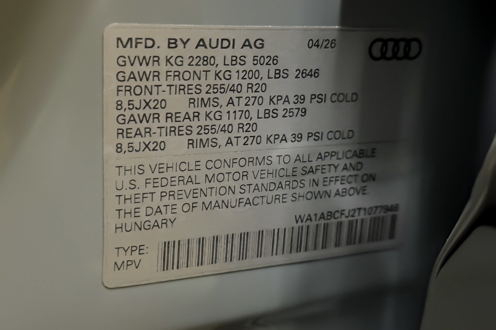 New 2026 Audi Q3 quattro 2.0T AWD/4WD image 24