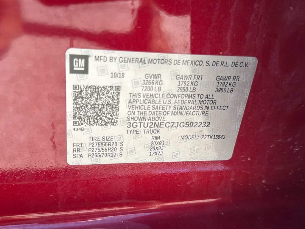 Certified 2018 GMC Sierra 1500 SLT AWD/4WD image 32