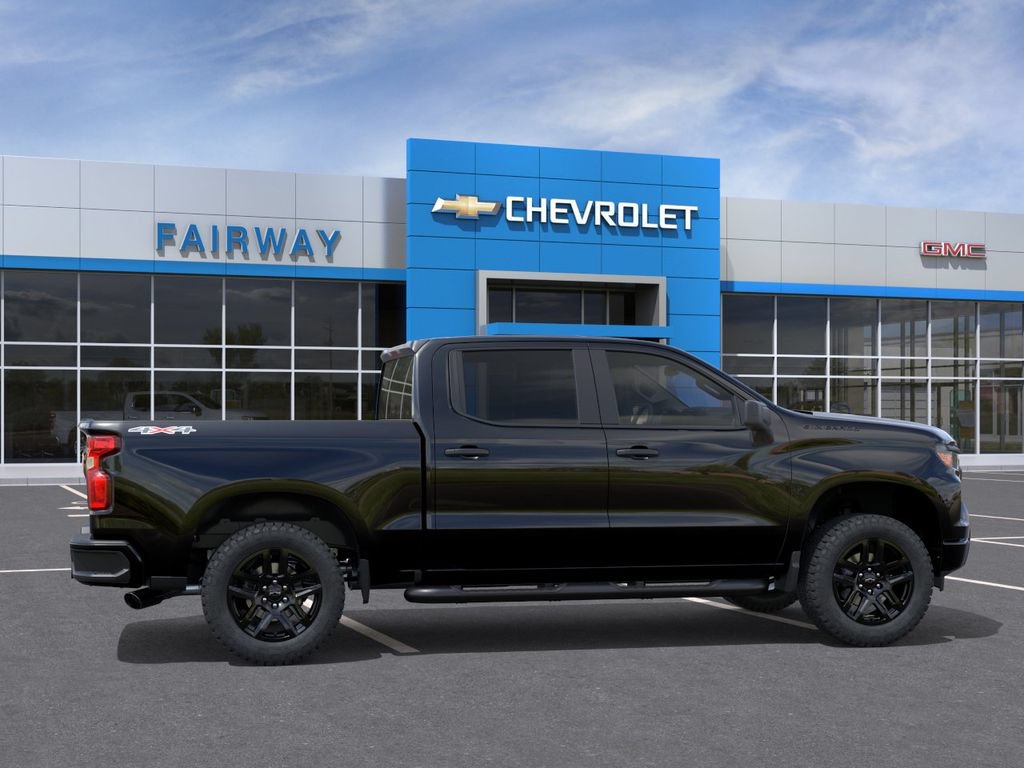 New 2026 Chevrolet Silverado 1500 Custom w/ Turbomax Blackout Package AWD/4WD image 5