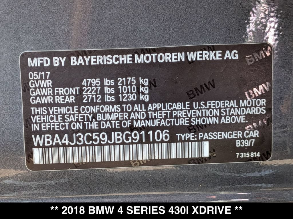 Used 2018 BMW 430i Gran Coupe xDrive AWD/4WD image 26