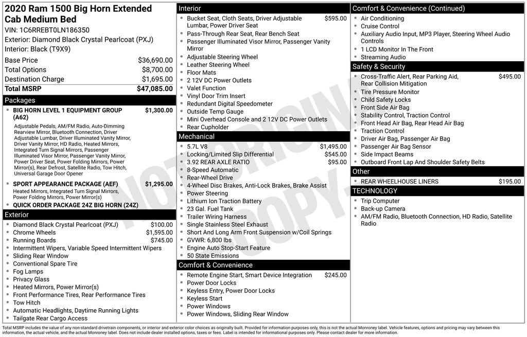 Used 2020 RAM 1500 Big Horn image 15