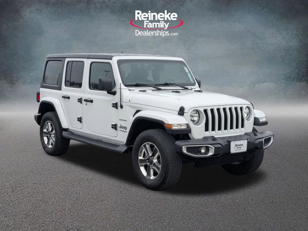 Used 2021 Jeep Wrangler Unlimited Sahara w/ Uconnect 4C Nav & Sound Group image 3