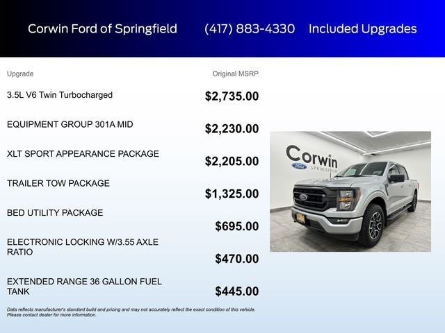 Certified 2023 Ford F150 XLT w/ Equipment Group 301A Mid image 6