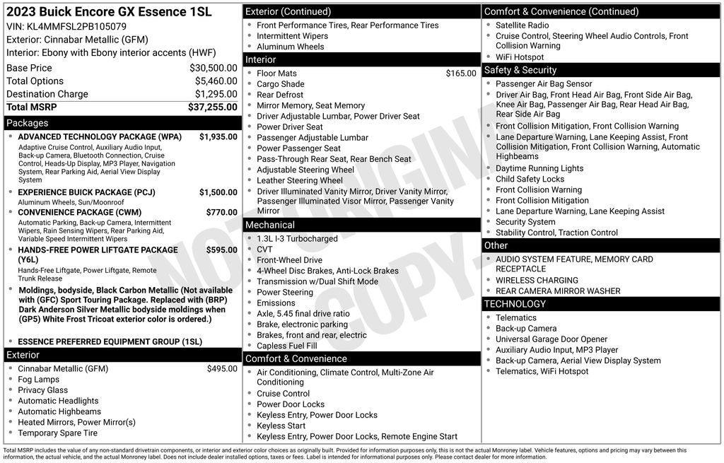 Used 2023 Buick Encore GX Essence w/ Advanced Technology Package image 6