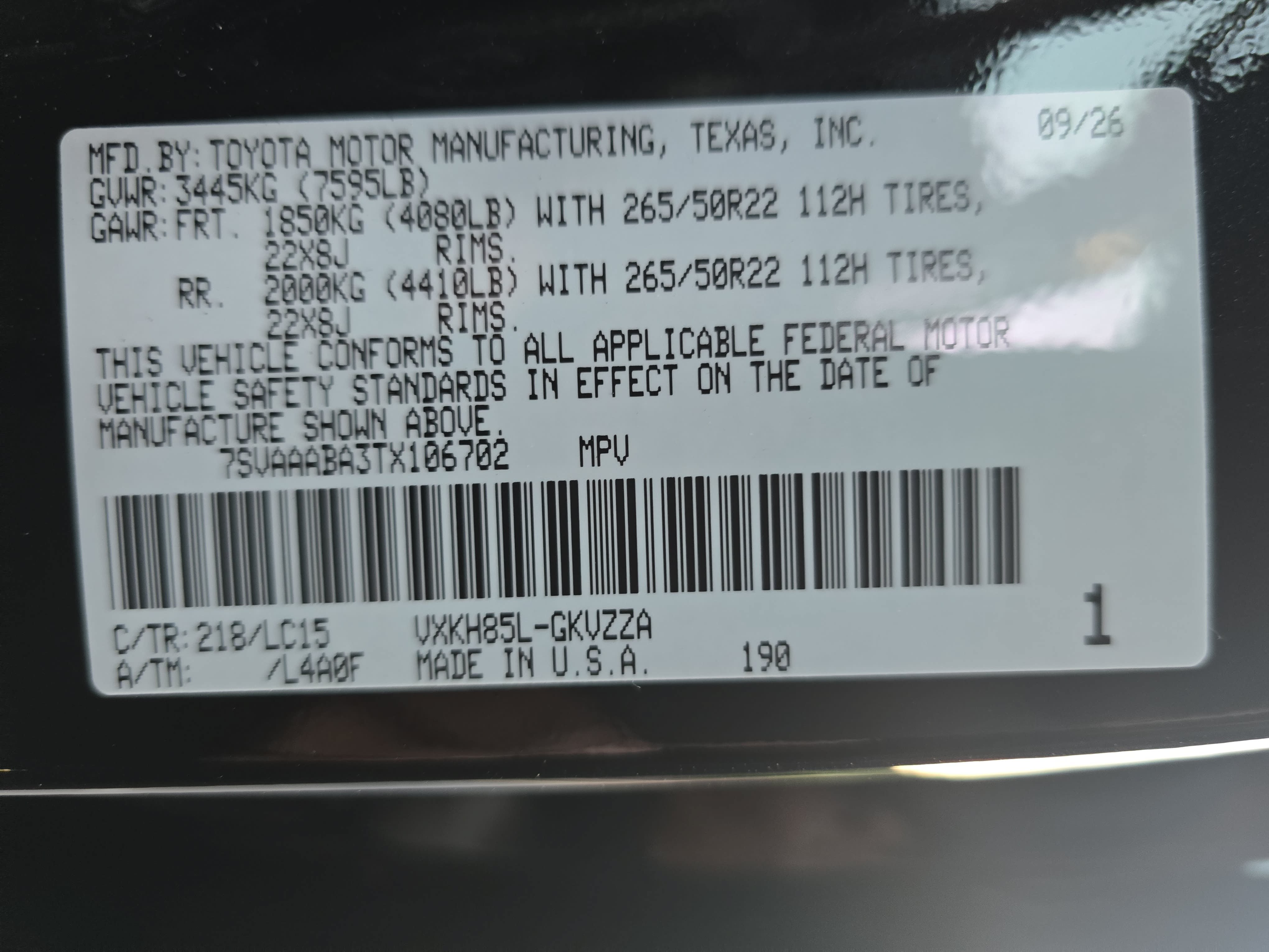 New 2026 Toyota Sequoia Capstone AWD/4WD image 32