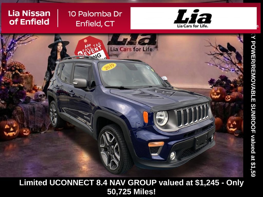 Used 2019 Jeep Renegade Limited w/ UConnect 8.4 Nav Group AWD/4WD 360° Tour