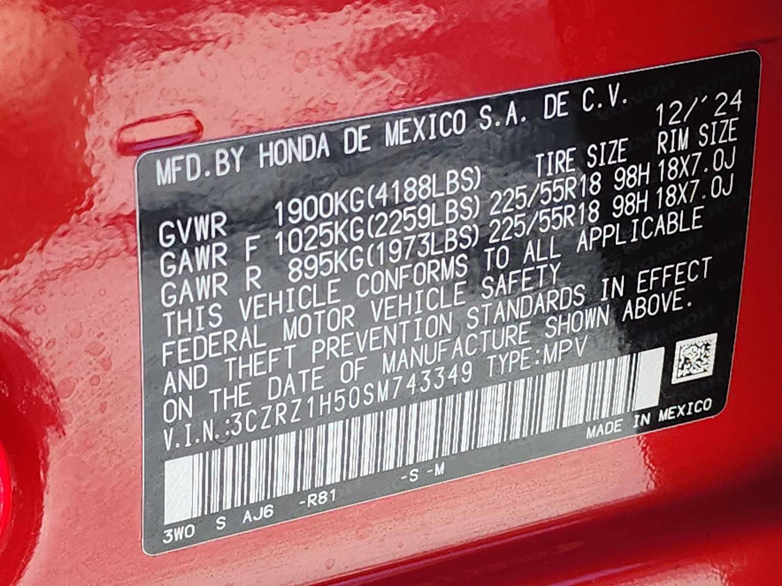 Used 2025 Honda HR-V Sport image 23