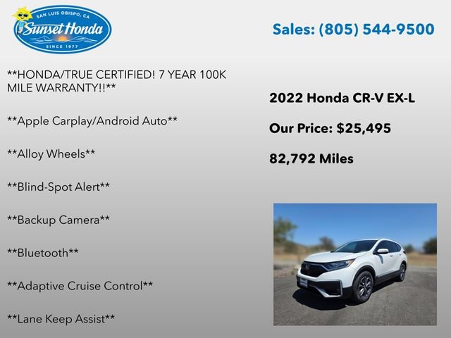 Certified 2022 Honda CR-V EX-L image 6