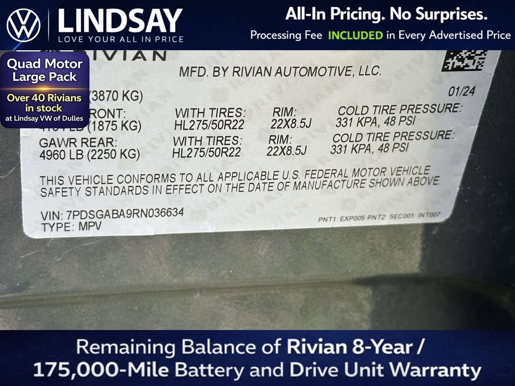Used 2024 Rivian R1S Adventure AWD/4WD image 28