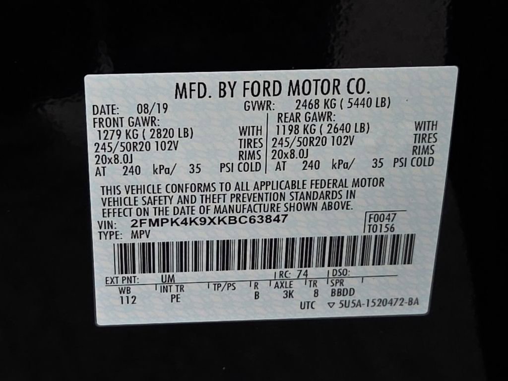 Used 2019 Ford Edge Titanium w/ Equipment Group 301A image 30