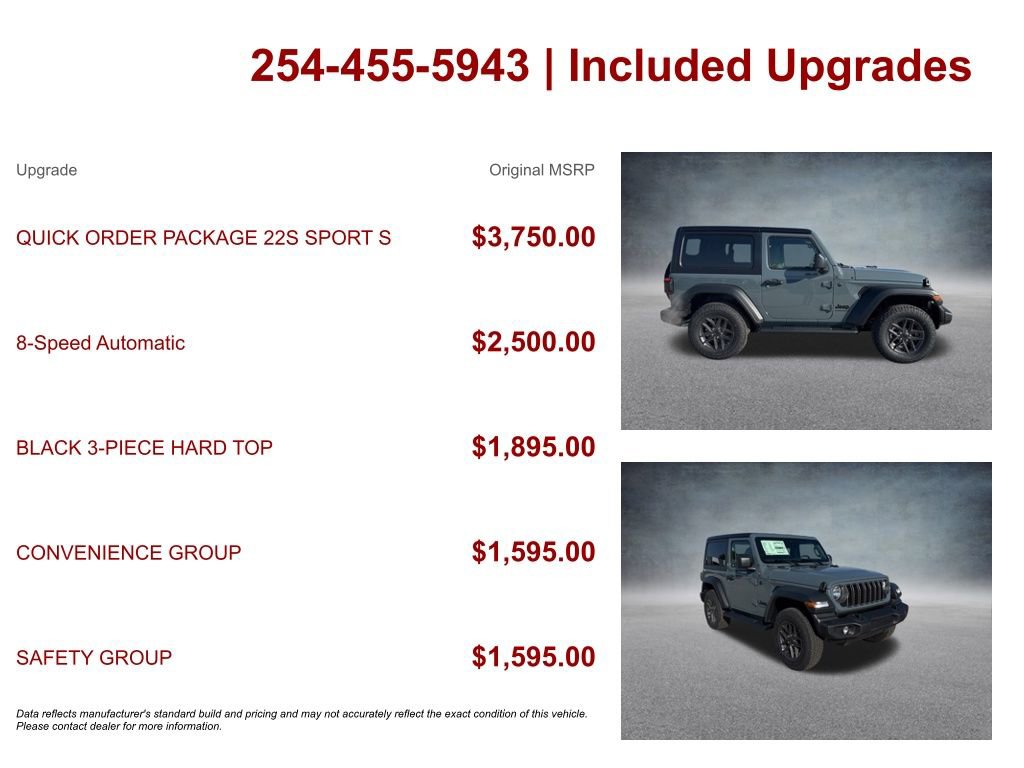 New 2026 Jeep Wrangler Sport S image 19