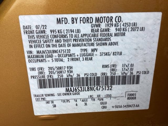 Used 2022 Ford EcoSport SES w/ Interior Protection Package AWD/4WD image 34