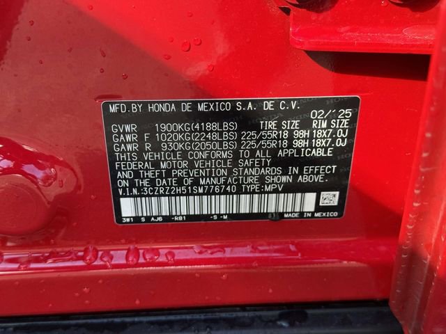 Certified 2025 Honda HR-V Sport image 16