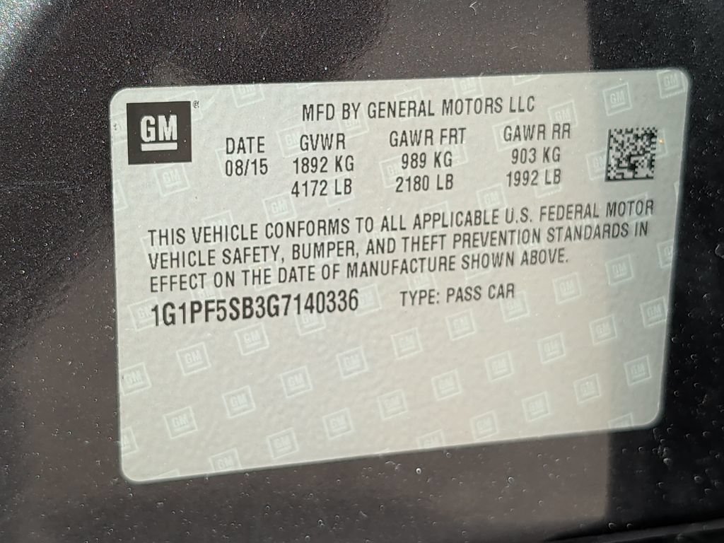 Used 2016 Chevrolet Cruze LT w/ Sun, Sound and Sport Package FWD image 40
