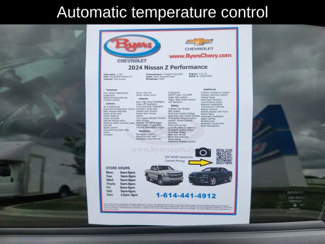 Used 2024 Nissan Z Performance w/ Floor Mat Package RWD image 14