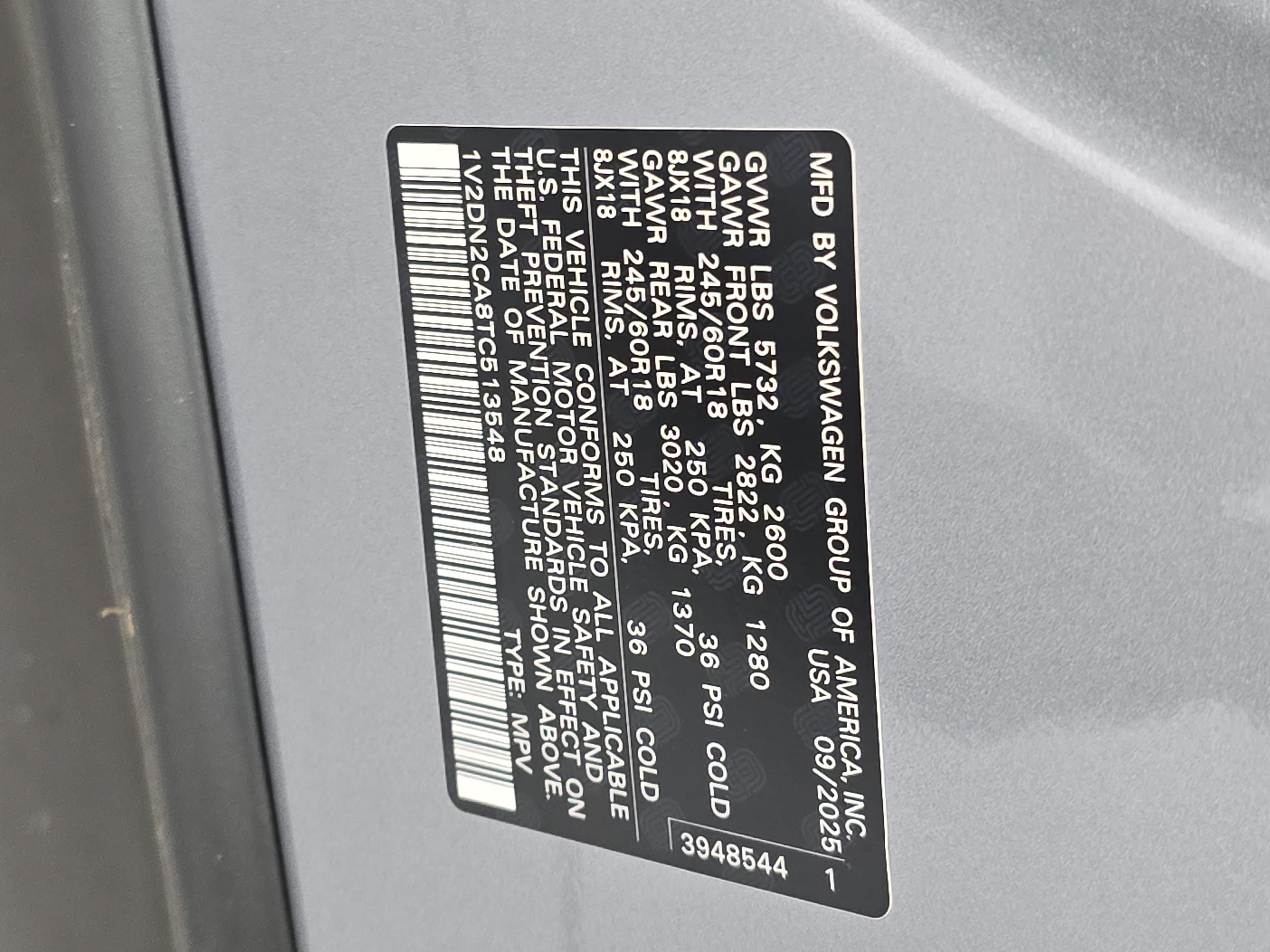 Certified 2026 Volkswagen Atlas SE FWD image 35