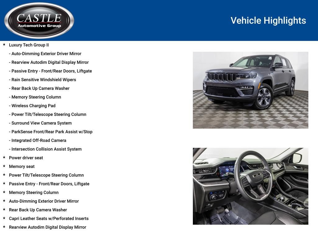 Used 2022 Jeep Grand Cherokee Limited 4xe w/ Luxury Tech Group II AWD/4WD image 8