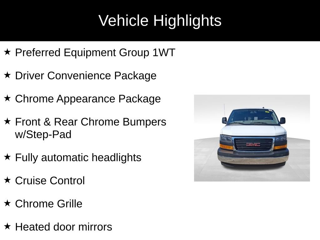 Used 2024 GMC Savana 2500 w/ Driver Convenience Package image 2