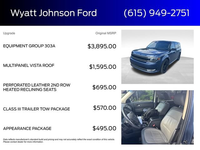 Used 2019 Ford Flex Limited w/ Equipment Group 303A AWD/4WD image 5