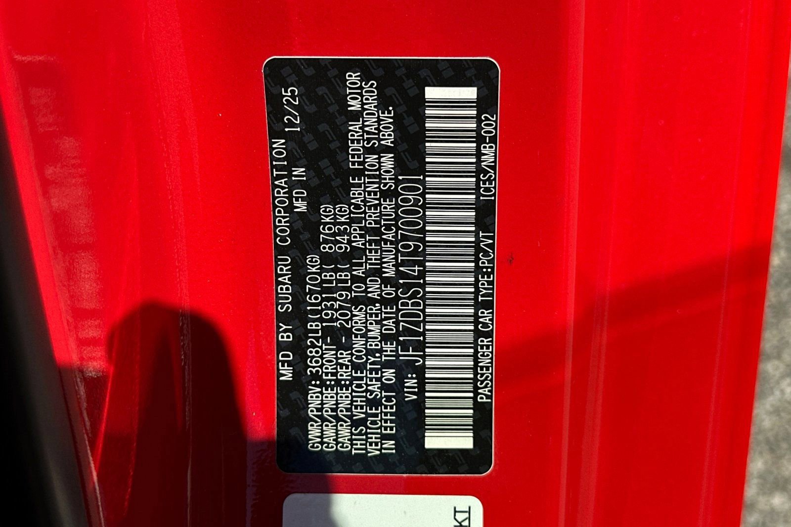 New 2026 Subaru BRZ tS RWD image 32