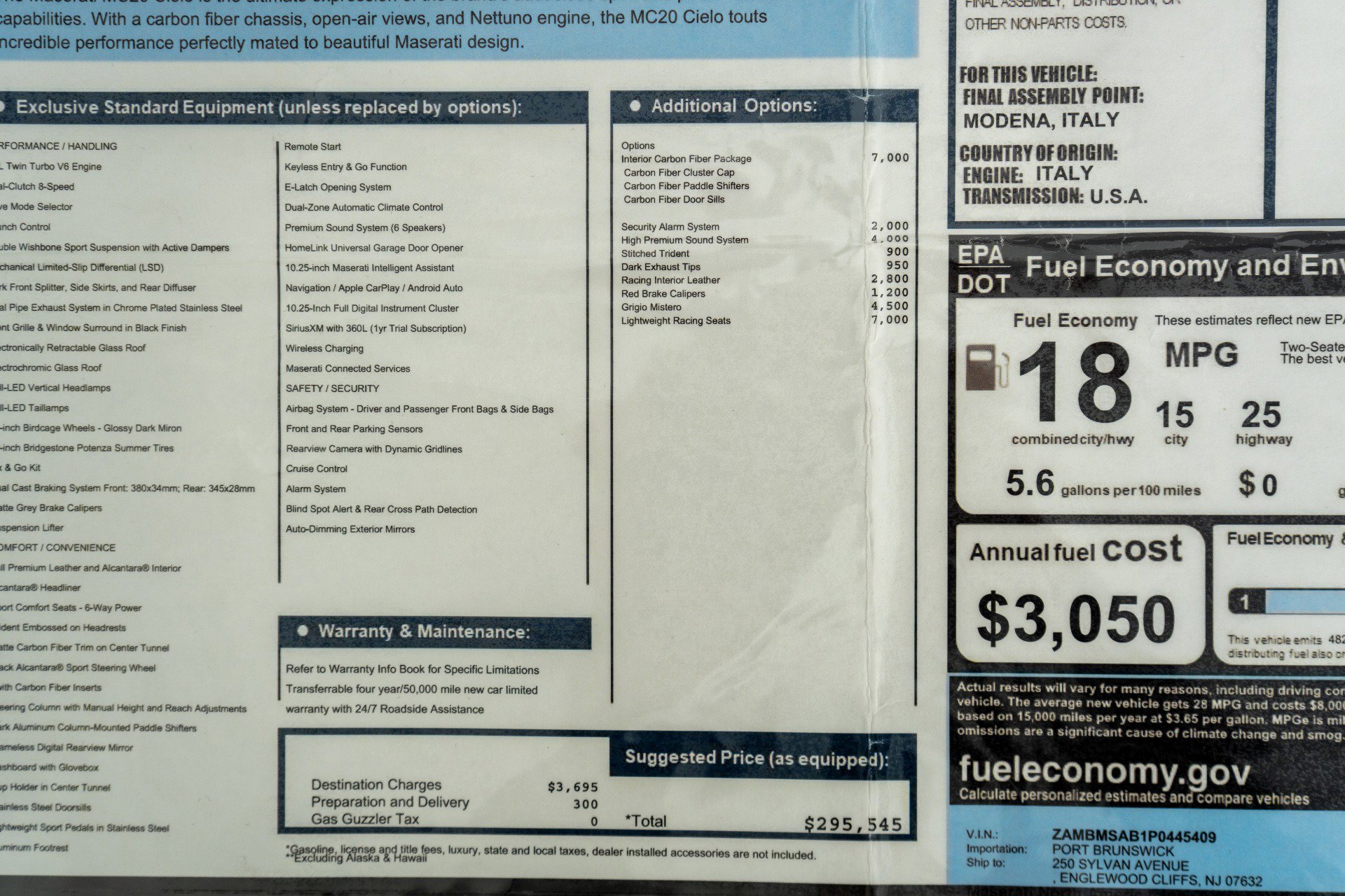 Used 2023 Maserati MC20 Cielo -351 Miles, Lightweight image 24