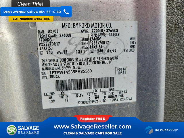 Used 2005 Ford F150 4x4 SuperCrew image 16