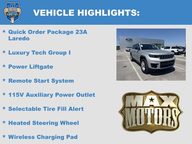 Used 2023 Jeep Grand Cherokee L Laredo w/ Luxury Tech Group I AWD/4WD image 6