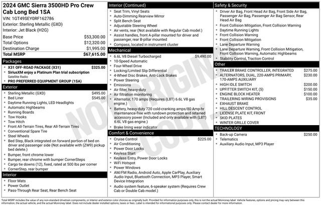 Used 2024 GMC Sierra 3500 Pro w/ X31 Off-Road Package image 31