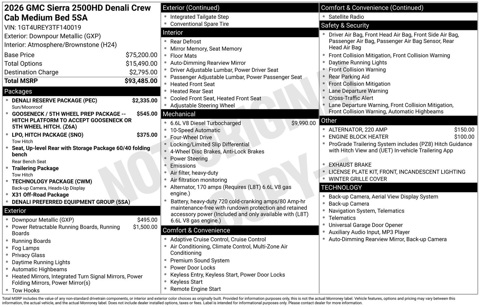 Used 2026 GMC Sierra 2500 Denali w/ Denali Reserve Package image 15