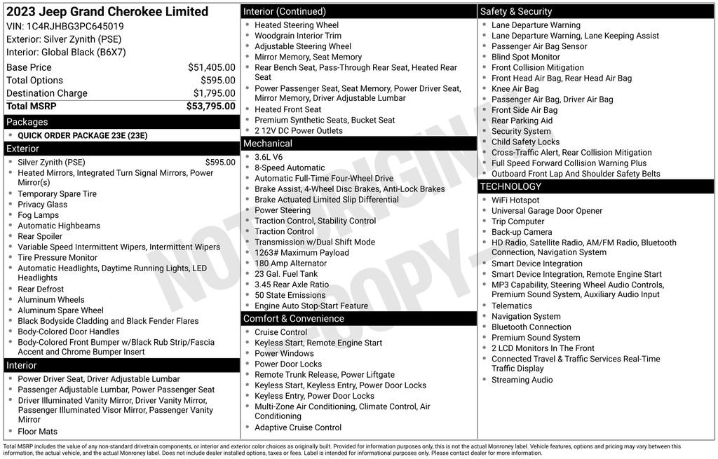 Used 2023 Jeep Grand Cherokee Limited image 30